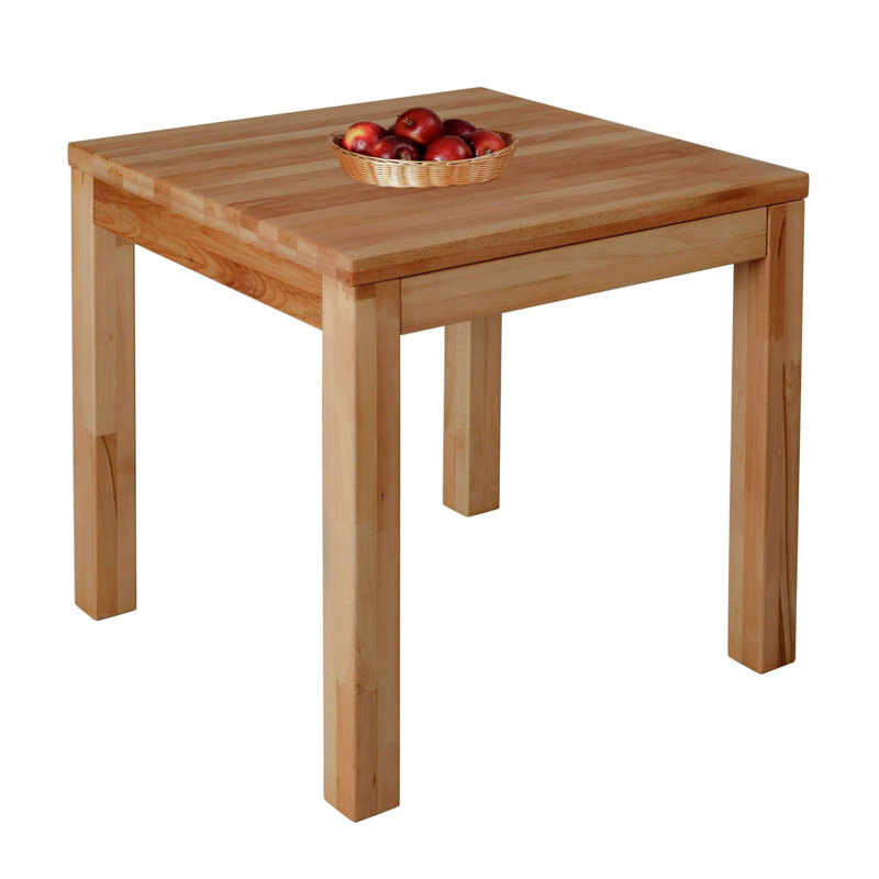 gracie oaks dining table Gracie oaks millie 75cm beech solid wood dining table